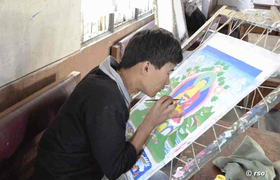 Maler in Gangtok, Kunsthandwerkszentrum