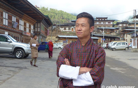 Fahrer in Bumthang Bhutan