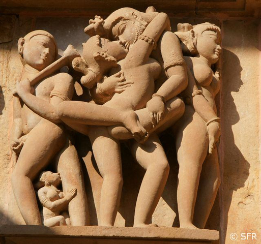 erotische Darstellung Khajuraho