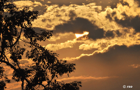 Sonnenuntergang im Manas Nationalpark