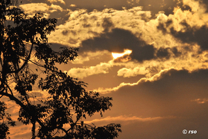 Sonnenuntergang im Manas Nationalpark