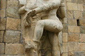 Shiva Steinfigur Indien Tamil Nadu