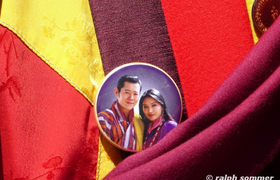 König und Königin Bhutans