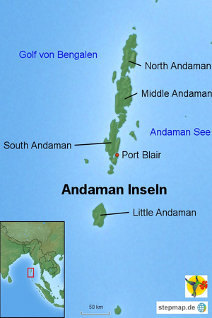 Andamanen Karte