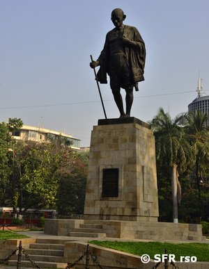 Mahatma Gandi Denkmal in Mumbai Indien