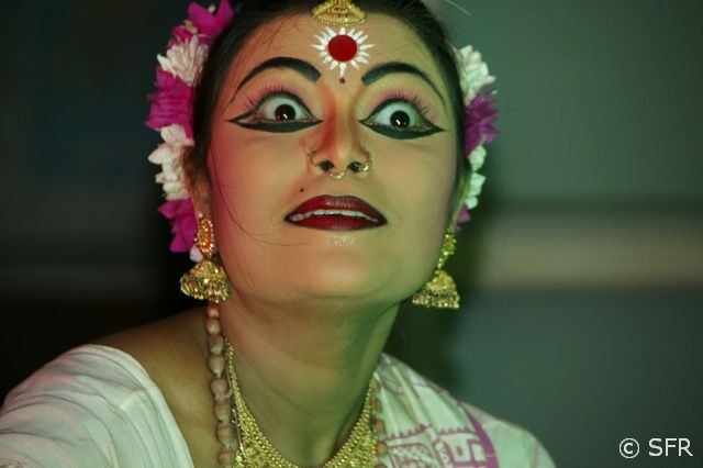 Gesichtsausdruck einer Tänzerin
